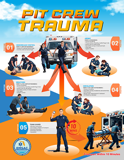 Pit Crew Trauma Infographic